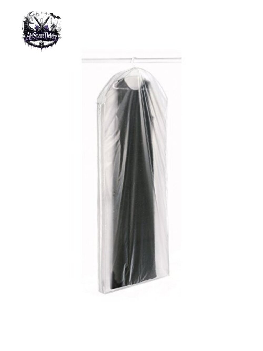 Zippered Gown Bag 3" Expandable Gusset Frosted Plastic Garment Bag